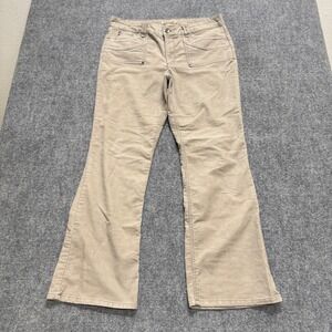 Jeanstar Corduroy Pants Womens 16 Wide Leg Flared Bootcut Made In Egypt 90s